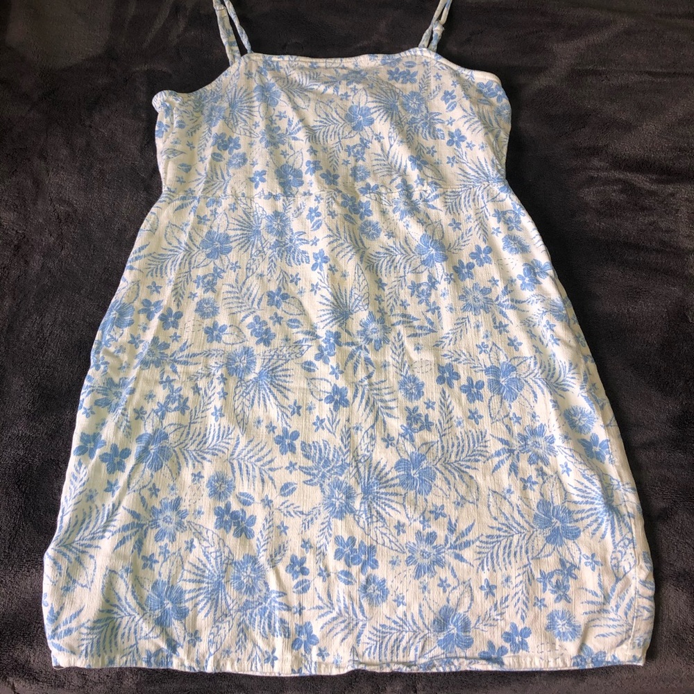 Blue Floral Summer Dress